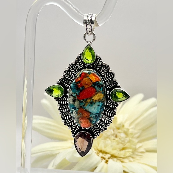 OYSTER TURQUOISE PENDANT - Picture 8 of 12